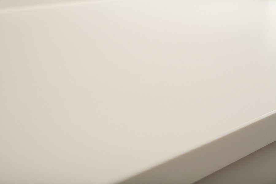 Solid Surface countertop surface, close up.
